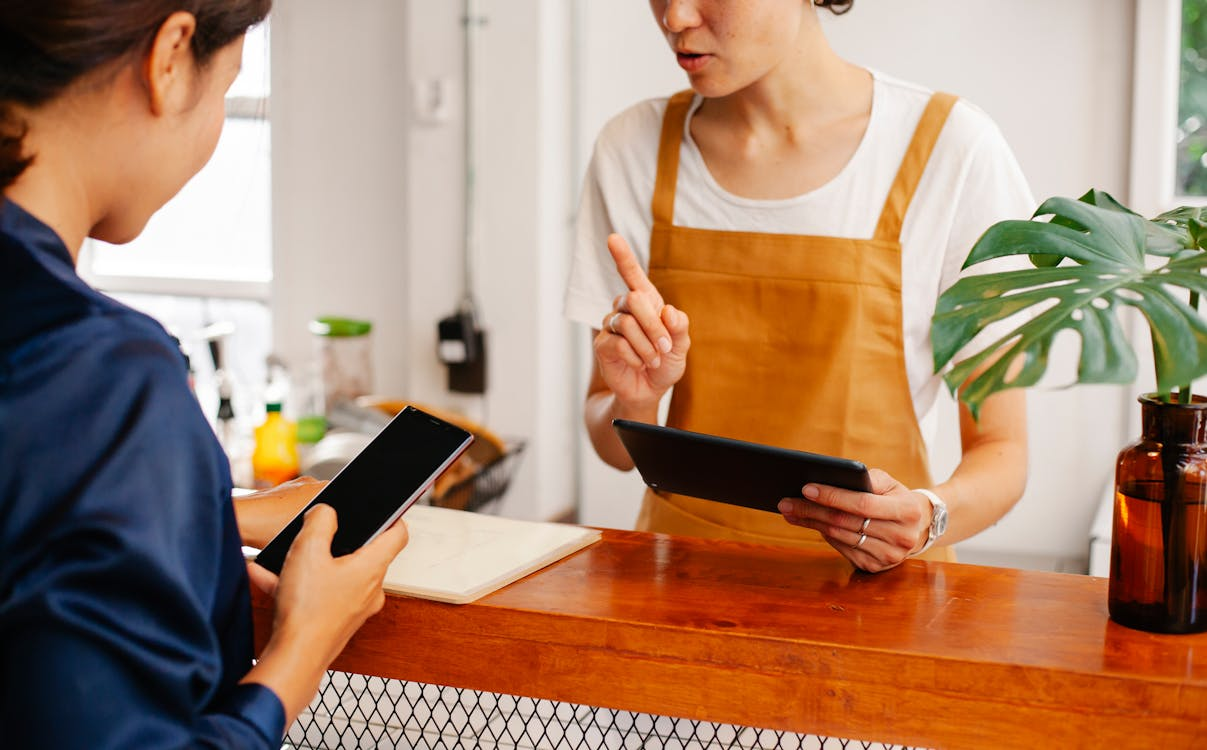 Customer installing the branded stamp card as an app on their phone